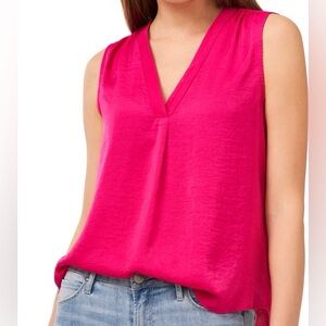Vince Camuto Vibrant Pink Sleeveless Blouse